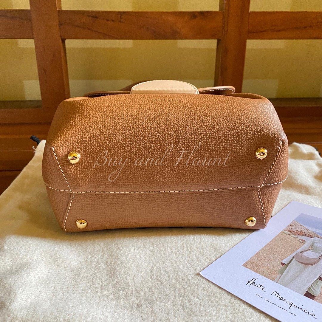 Polène | Bag - Numéro Un Nano - Trio Camel Textured Leather
