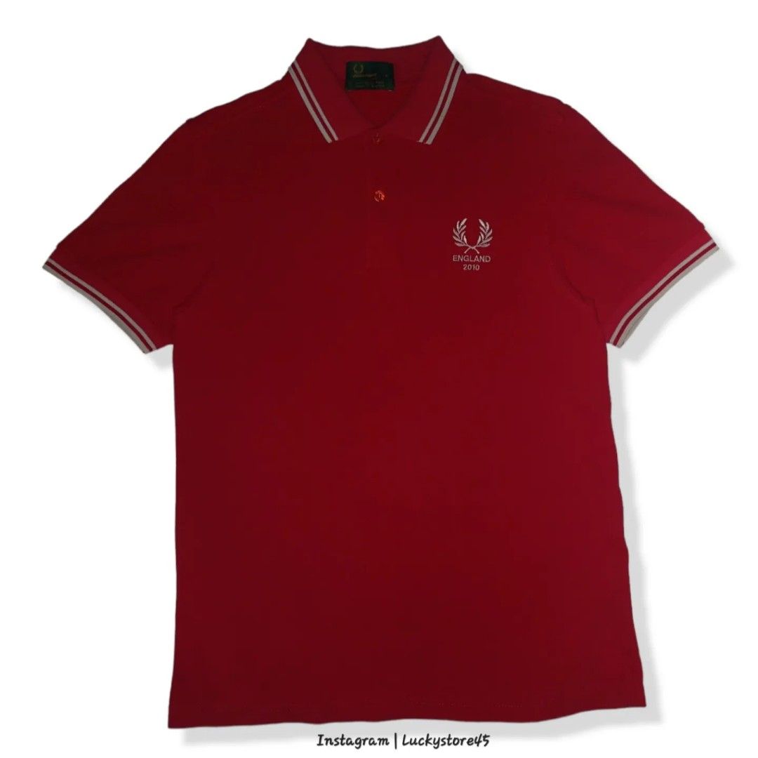 POLO SHIRT FRED PERRY WORLD CUP SERIES ENGLAND 2010 ORIGINAL, Fesyen