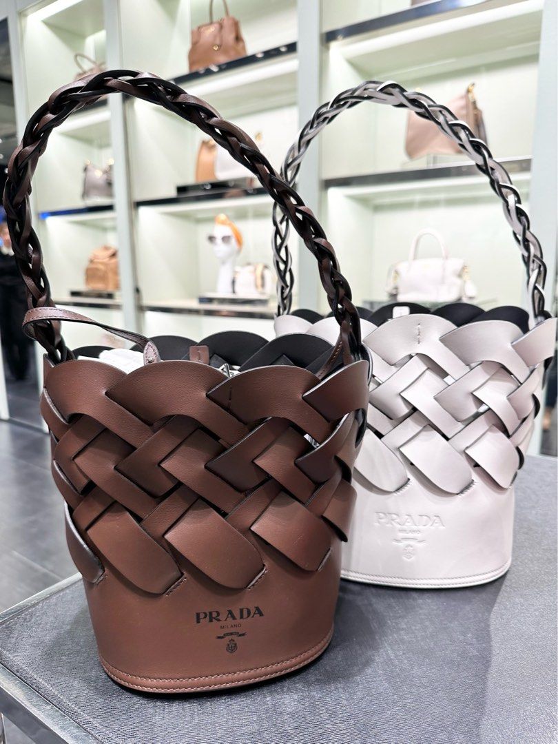 Prada tress bucket new arrivals bag