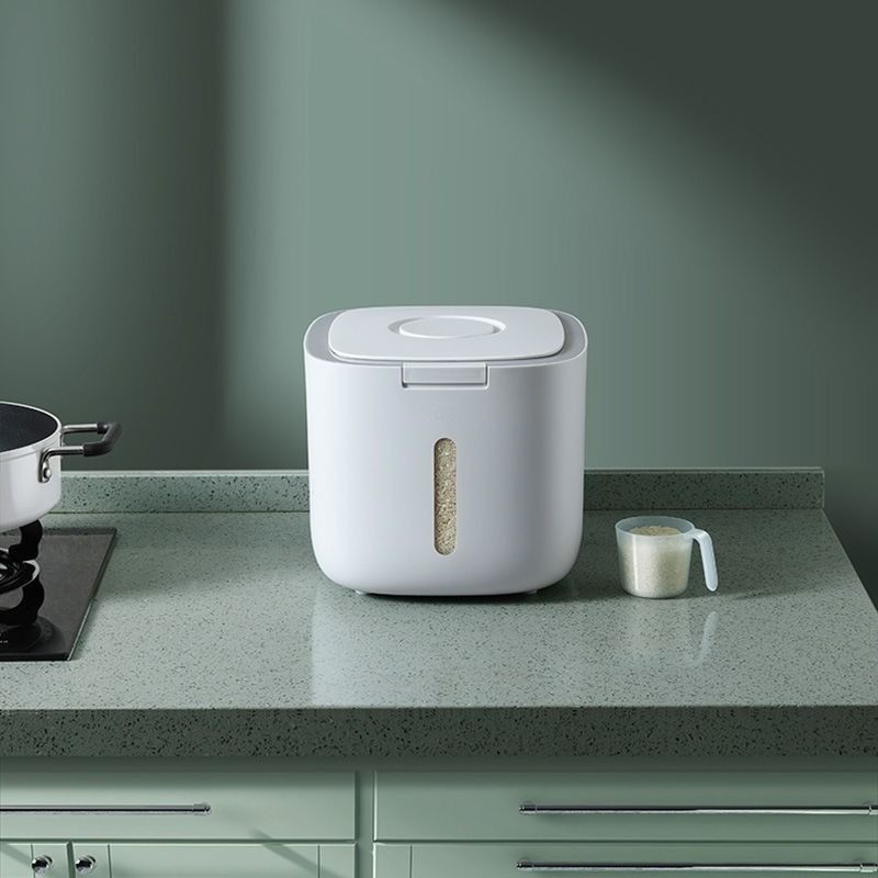 Rice Container Kitchen Nano Bucket Cylinder Storage Box, Furniture