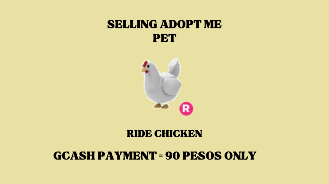 RIDE CHICKEN ADOPT ME, Video Gaming, Gaming Accessories, InGame