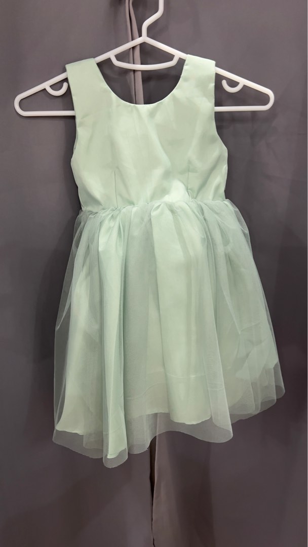 Sage Green Gown / Dress for Kid, Babies & Kids, Babies & Kids Fashion