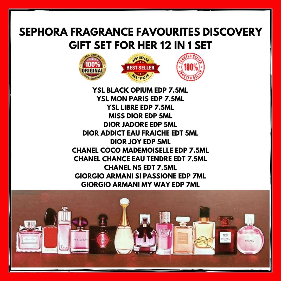 SEPHORA FRAGRANCE FAVOURITES DISCOVERY GIFT SET FOR HER 12 IN 1 SET