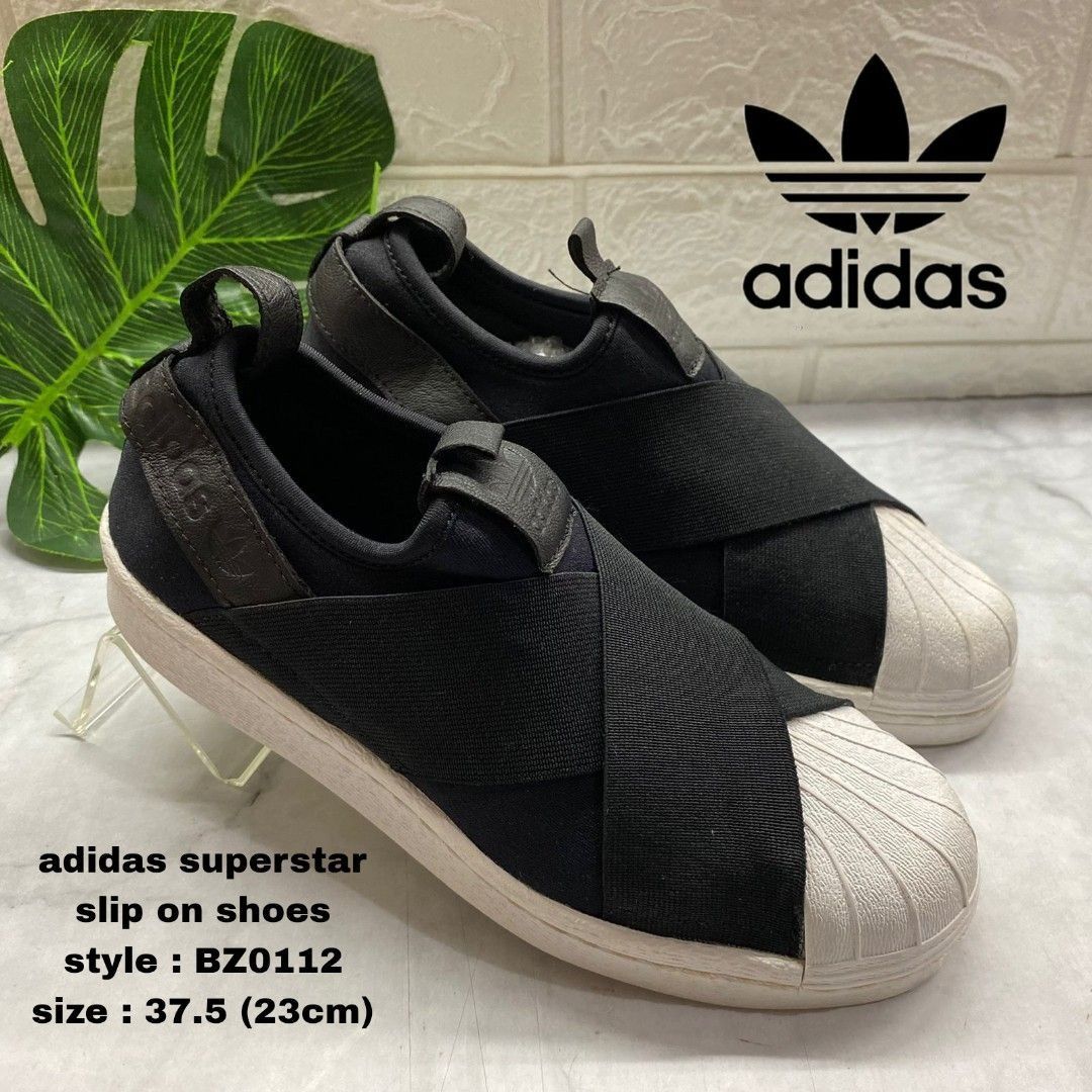 Bz0112 superstar-slip on black sneakers sale