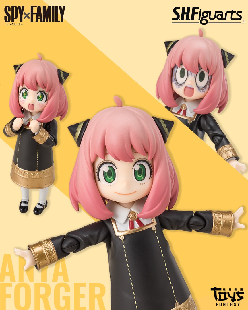Figurine Bandai S.H.Figuarts Anya Forger - Spy X Family, Neuve Sous Blister