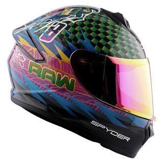 Spyder Spike 2 Flash Pink visor with FREE Clear Visor Helmet Bnew