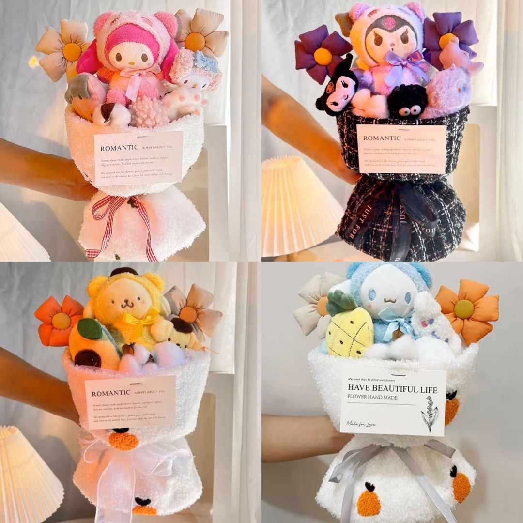 Sanrio/Lotso stuffed toy bouquet, Hobbies & Toys, Stationery & Craft, Flowers & Bouquets on