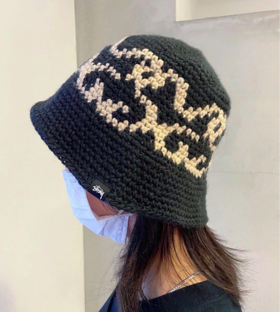 Stussy ss knit bucket hat, 女裝, 手錶及配件, 帽- Carousell