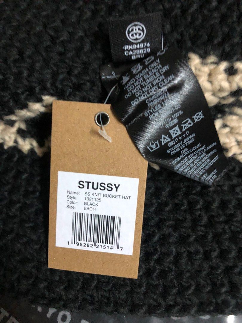 Stussy ss knit bucket hat, 女裝, 手錶及配件, 帽- Carousell