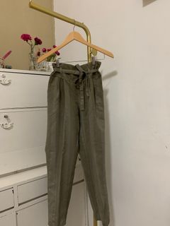 Suede chino pants celana panjang kantor