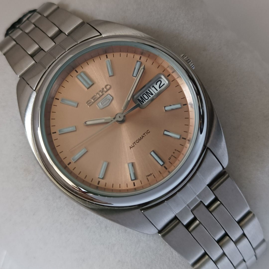 Seiko 5 salmon clearance dial