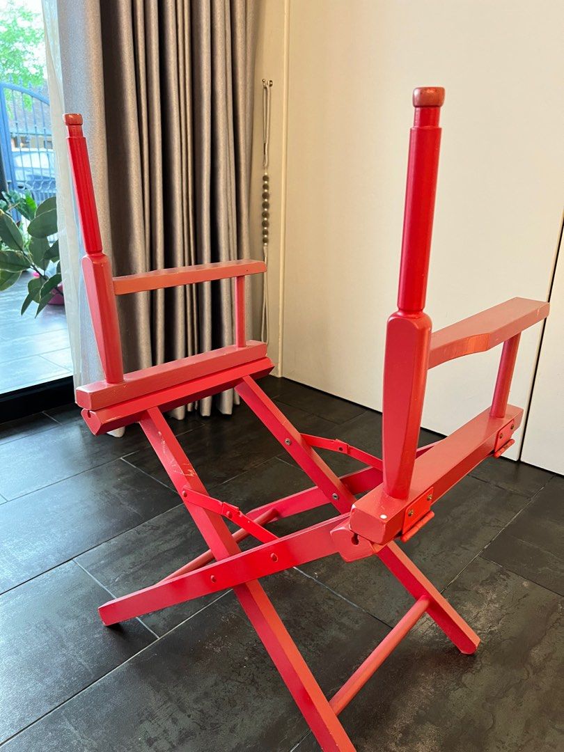 Supreme Director's Chair (Red) Frame only , Furniture & Home Living