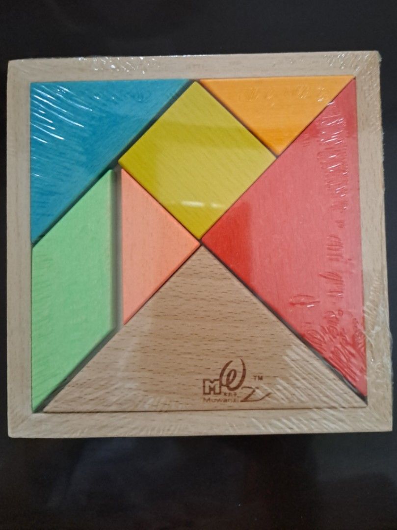 JUGUTA Montessori Tangram Puzzle - Holz Lernspiel Ab 4 Jahre