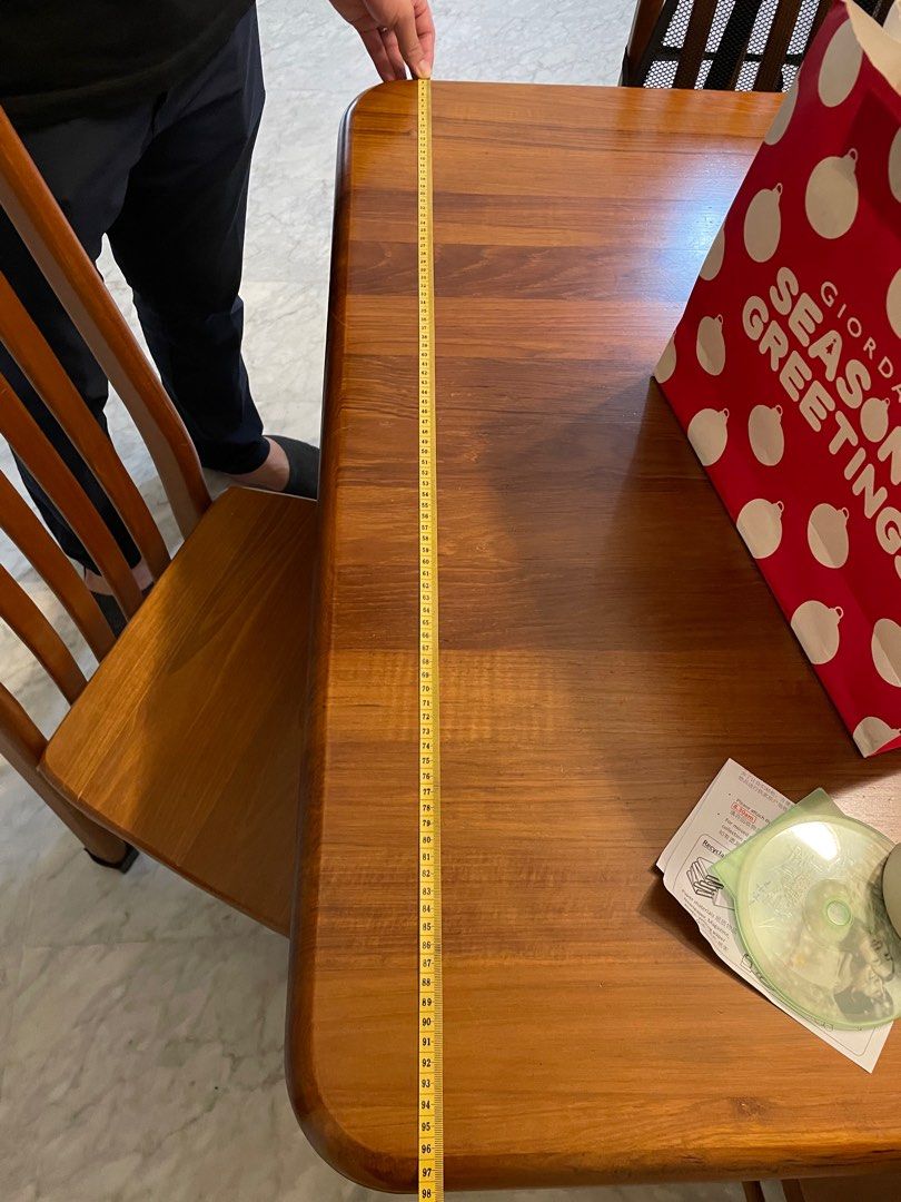 Teak Dining Table for 68 pax, Furniture & Home Living, Furniture