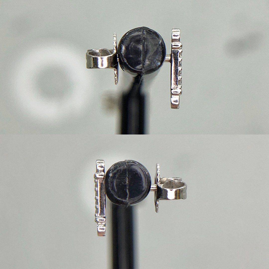 TIFFANY & CO. PT 950 FLEUR DE LISKEY BAR EARRING 1.19 G 227036137 FI ...