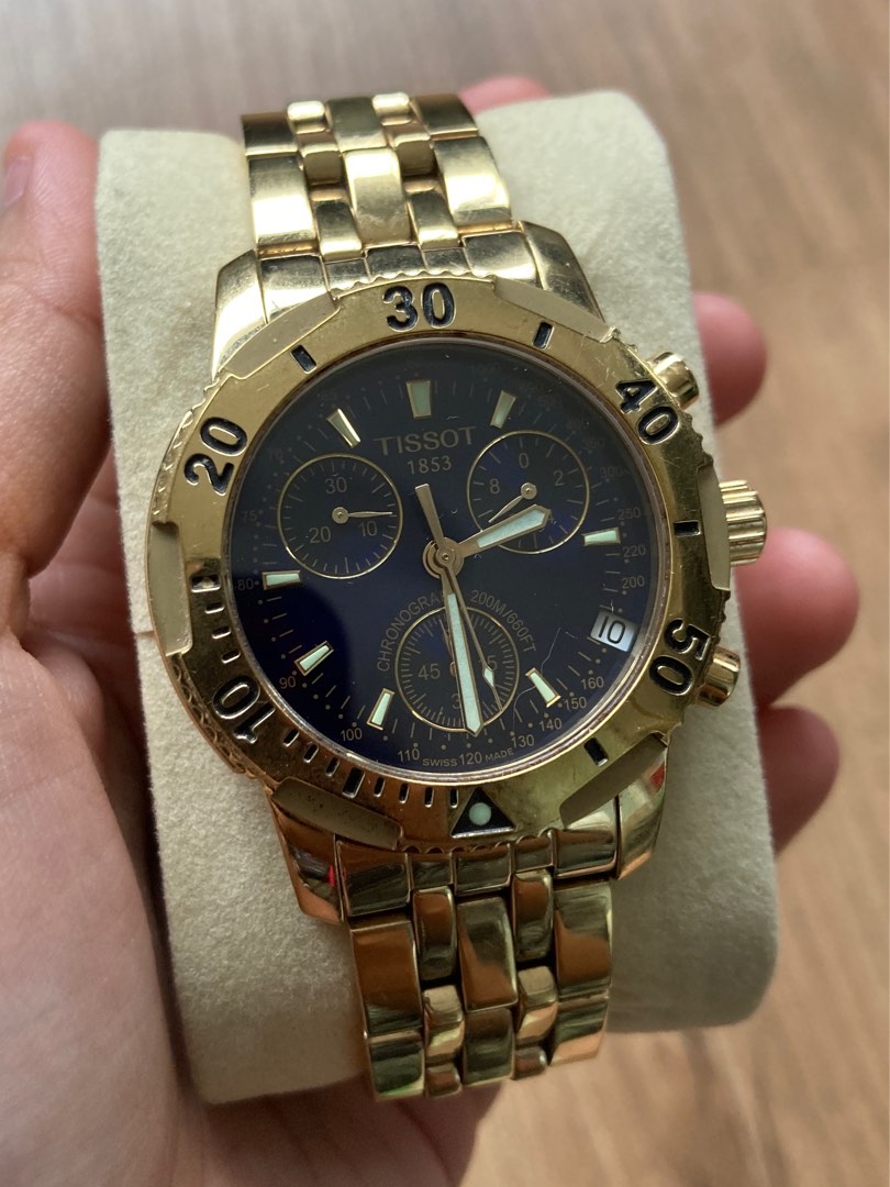 Buyr.com | Wrist Watches | Tissot Mens PRS 200 Swiss Quartz Watch, Black,  Leather,19 (T0674171603100)