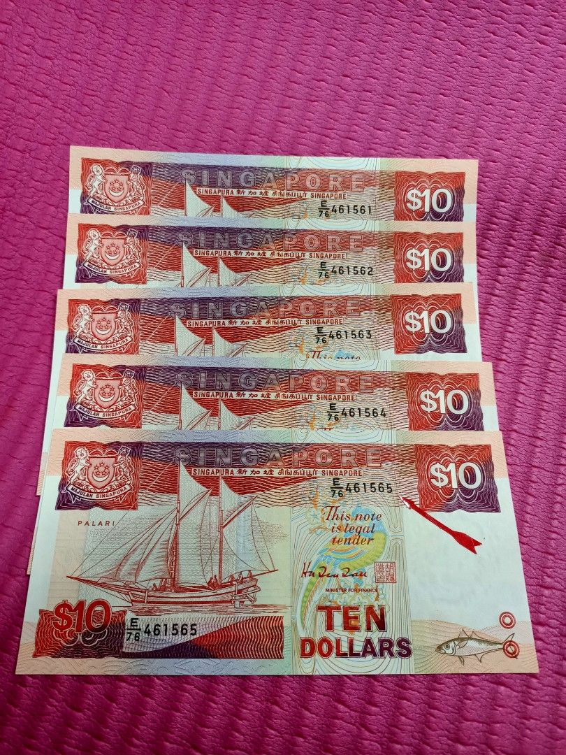 Unc Error running ship series 10 notes (5pcs offer 98), Hobbies