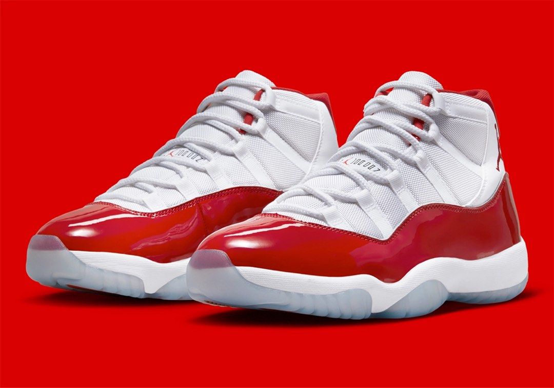US 9.5 UK 8.5 Nike Air Jordan 11 AJ11 Retro Cherry Red Below SRP!, Men's  Fashion, Footwear, Sneakers on Carousell