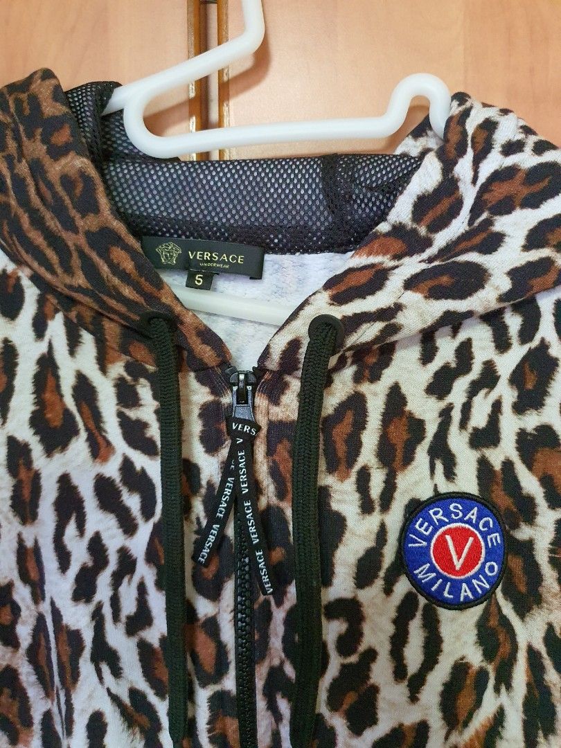 Versace Leopard Sports Jacket Luxury Apparel on Carousell