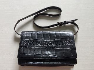 Quinn Phone Bag - Dark Green Croc - ShopperBoard