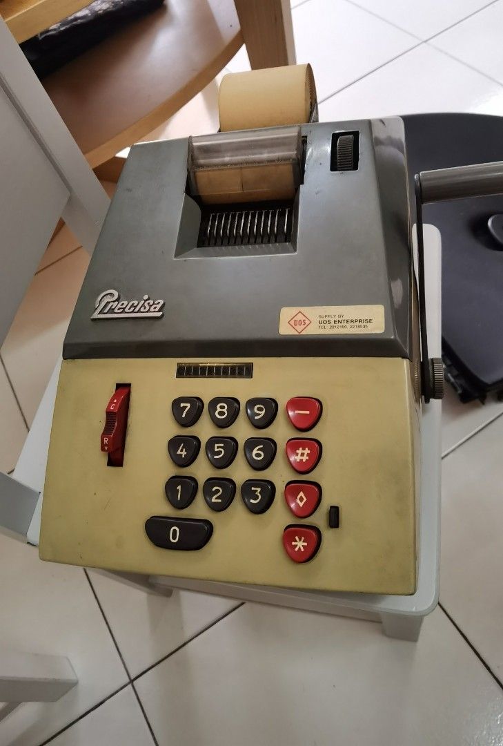 Vintage manual calculator brand PRECISA, Hobbies & Toys, Stationery