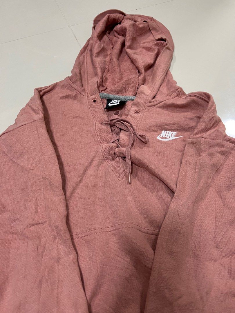 nike pink vintage hoodie