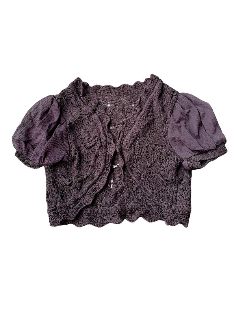 Vintage Y2k daisy Crochet top, Women's Fashion, Tops, Other Tops on