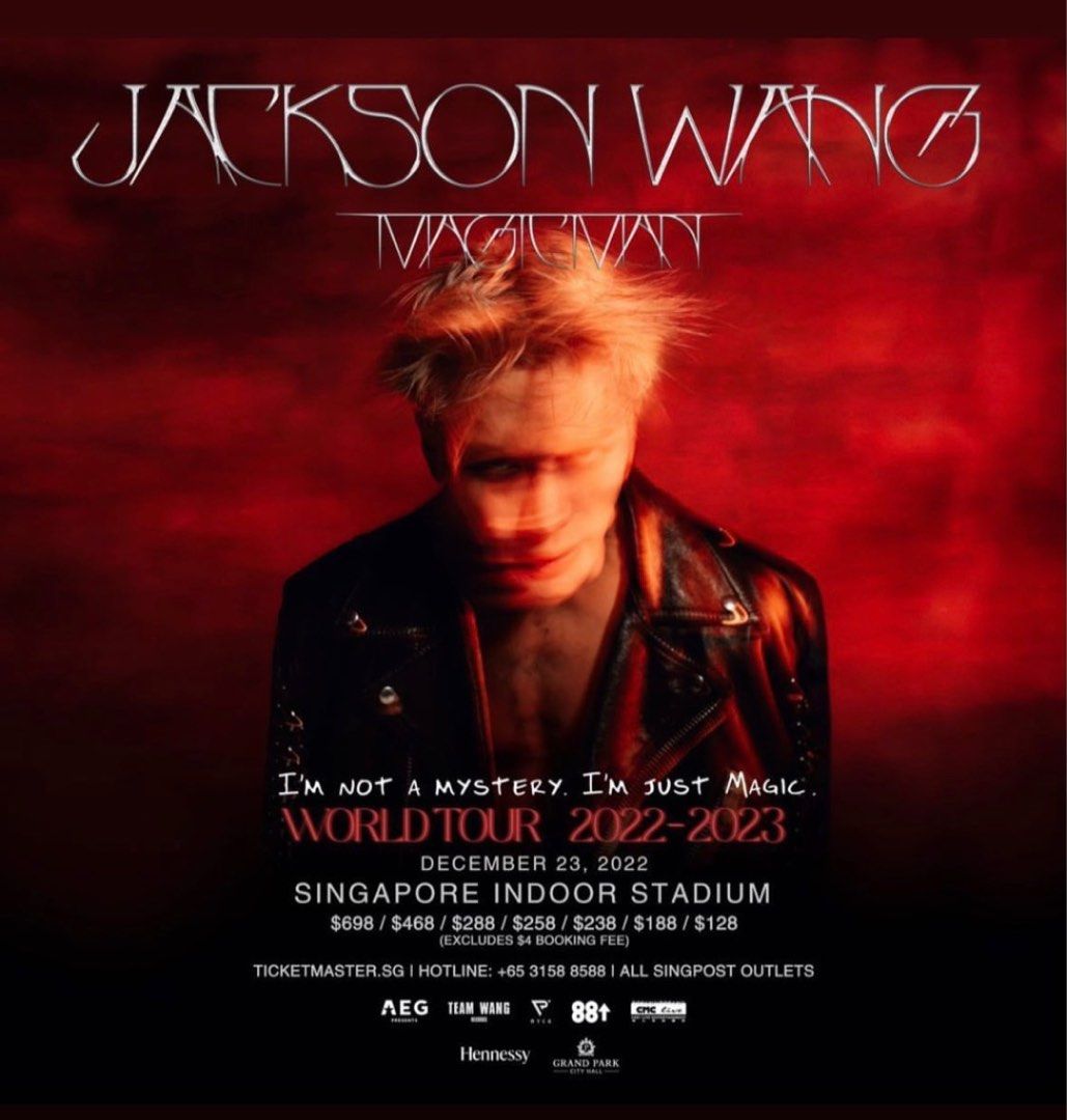 VIP2 tickets Jackson wang with special memorabilia and token , Tickets
