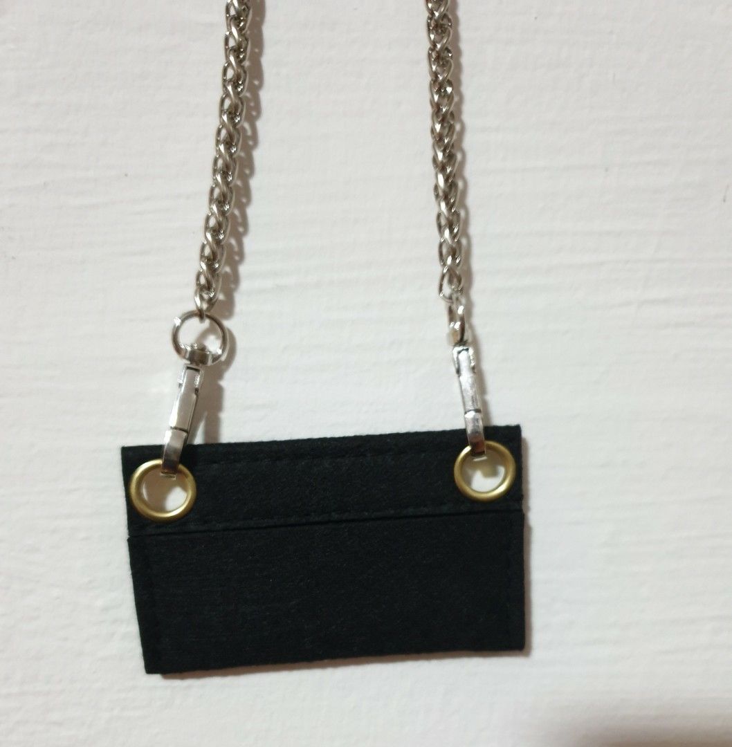 Wallet on chain insert with grommet clutch insert convert to WOC