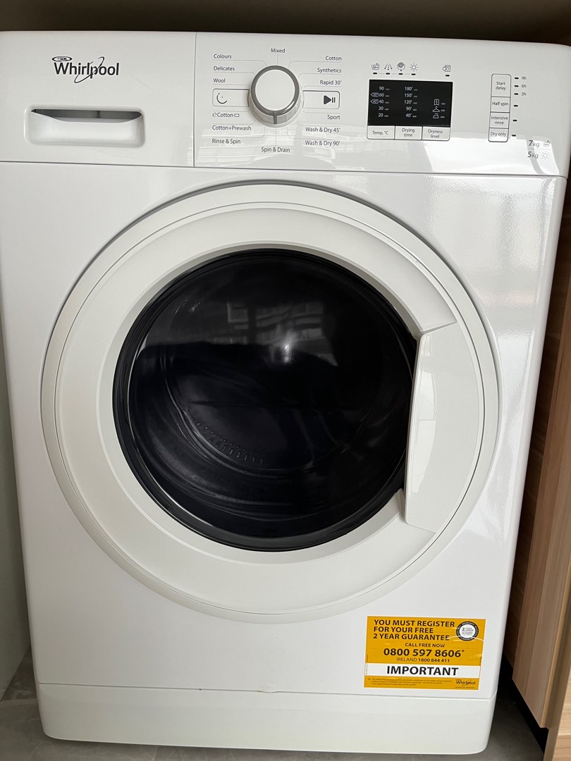 Whirlpool washing machine and dryer, TV & Home Appliances, Washing