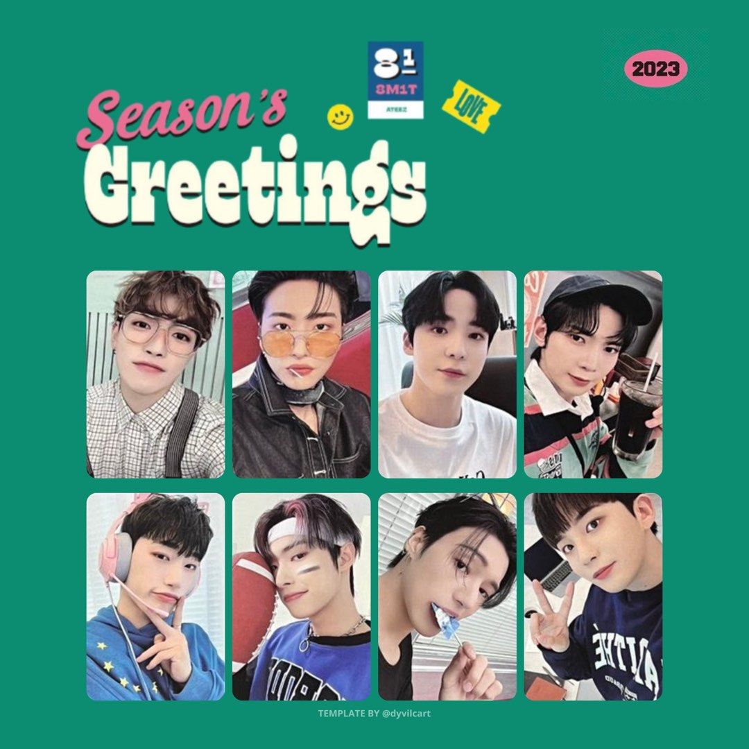 wtt ateez seasons greetings 2023, Hobbies & Toys, Memorabilia