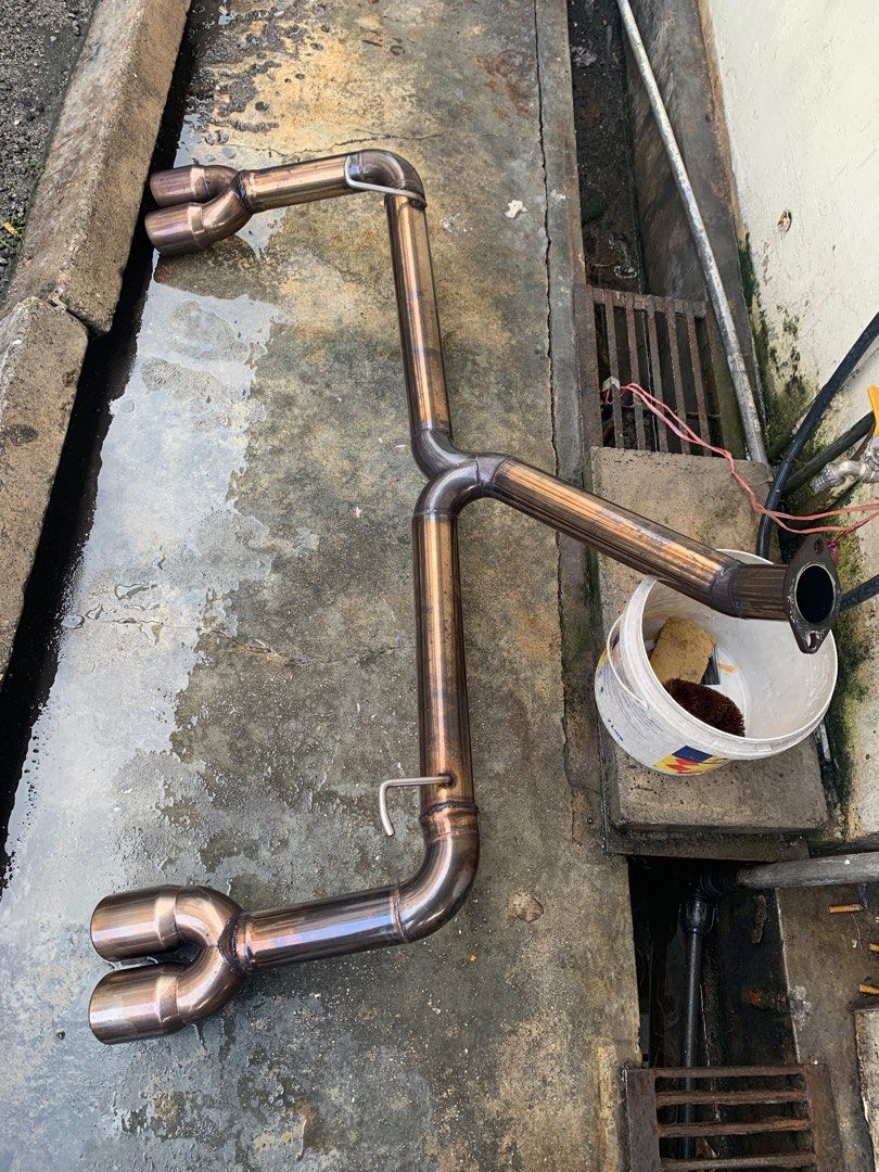 X50 proton y pipe exhaust ! Stainless steel, Auto Accessories on Carousell
