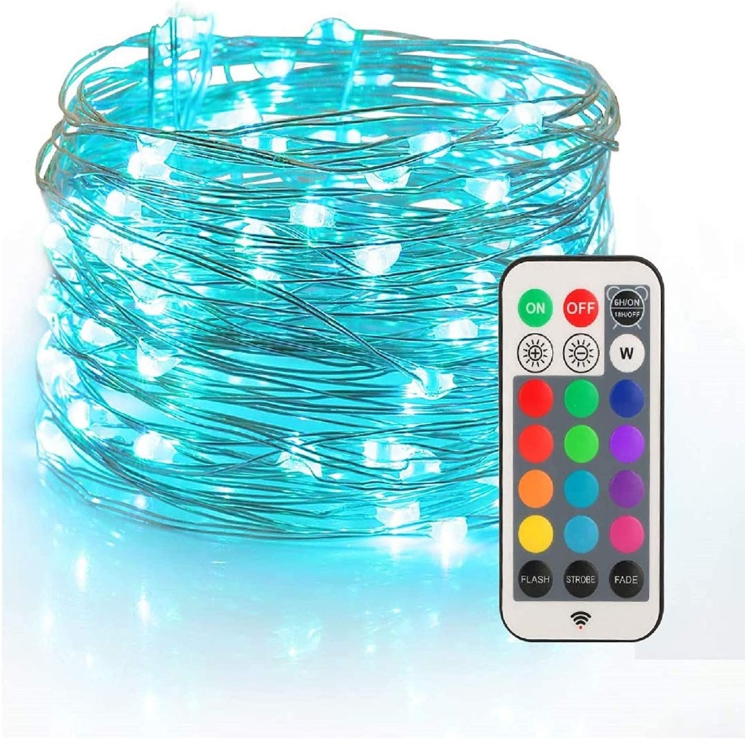 Yihong 2 set christmas fairy lights battery operated string lights remote control string lights discount