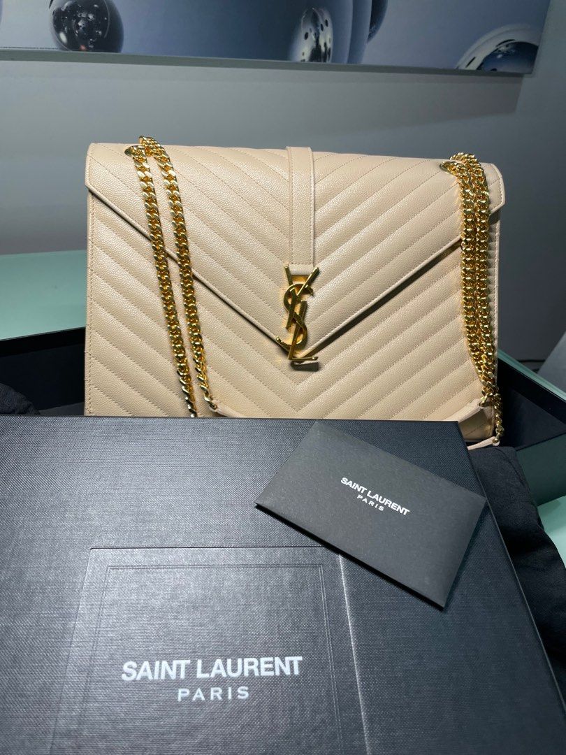 YSL Envelope Bag Large, Luxury, Bags & Wallets on Carousell