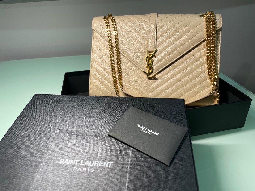 YSL Envelope Bag Large, Luxury, Bags & Wallets on Carousell