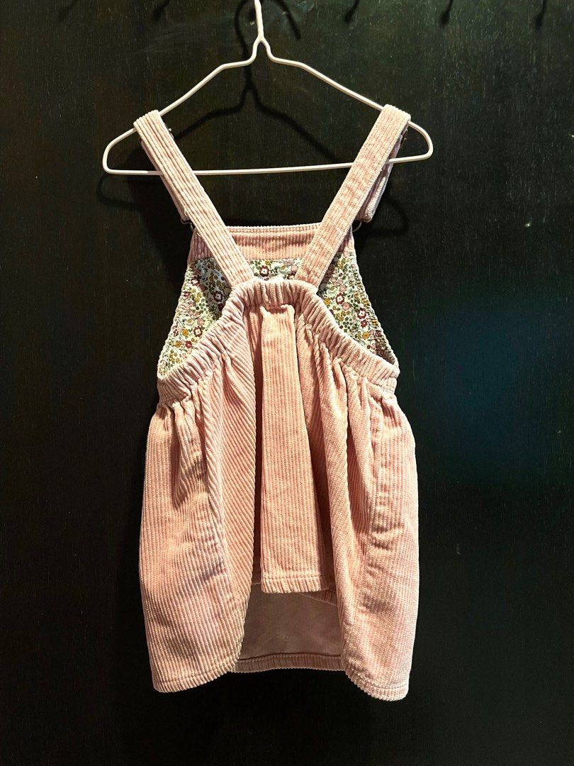 Zara corduroy discount pinafore dress