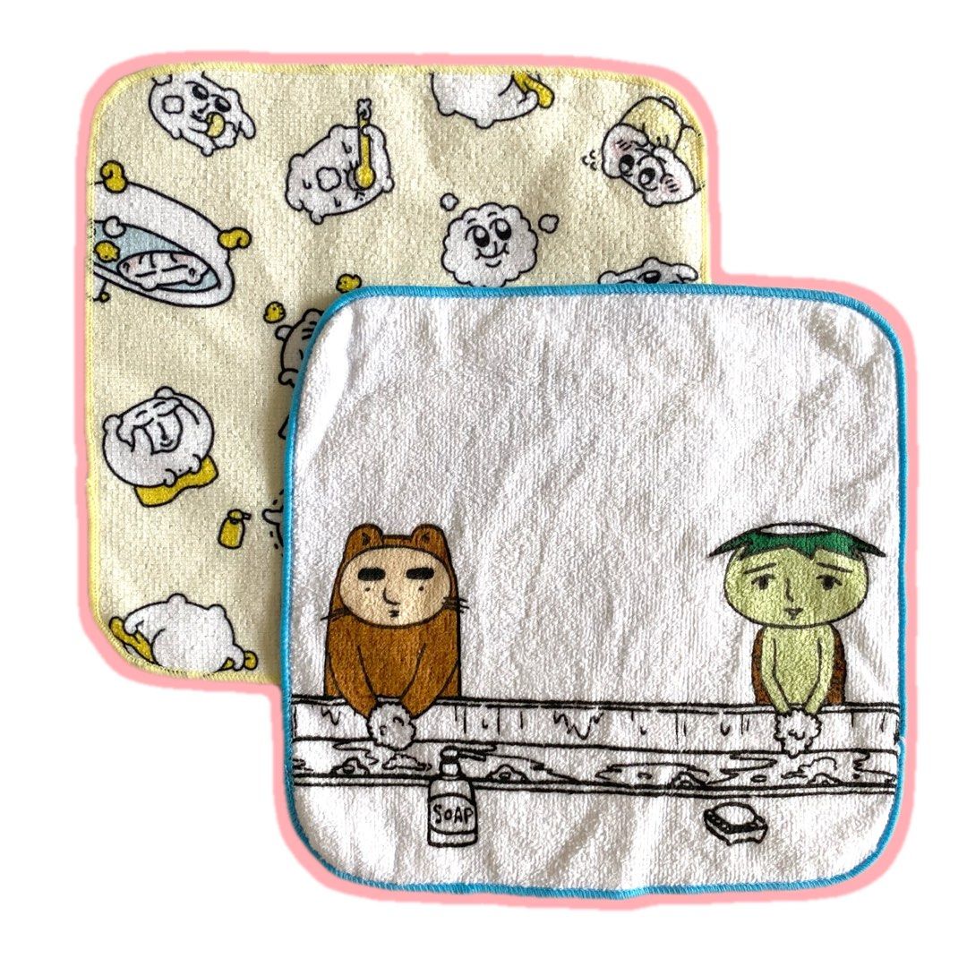 2pcs cute japan cartoon handkerchief, Men's Fashion, Watches & Accessories,  Handkerchief & Pocket Squares on Carousell