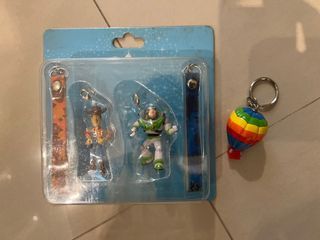 皮克斯 玩具總動員 巴斯光年 胡迪 香港迪士尼帶回 鑰匙圈 音速小子 掛飾