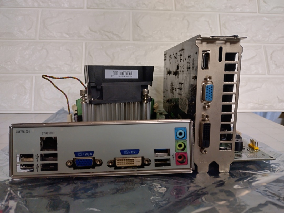 二手 (唔着機 / 壞) 主機板一套 (Motherboard + RAM + CPU + Display card), 電腦＆科技, 桌上 ...