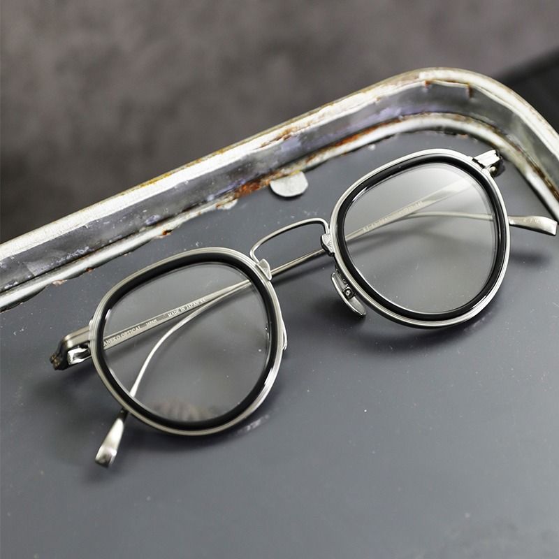 金子眼鏡, KJ-63 , BKAS, SIZE:45-23-145, 男裝, 手錶及配件, 眼鏡 