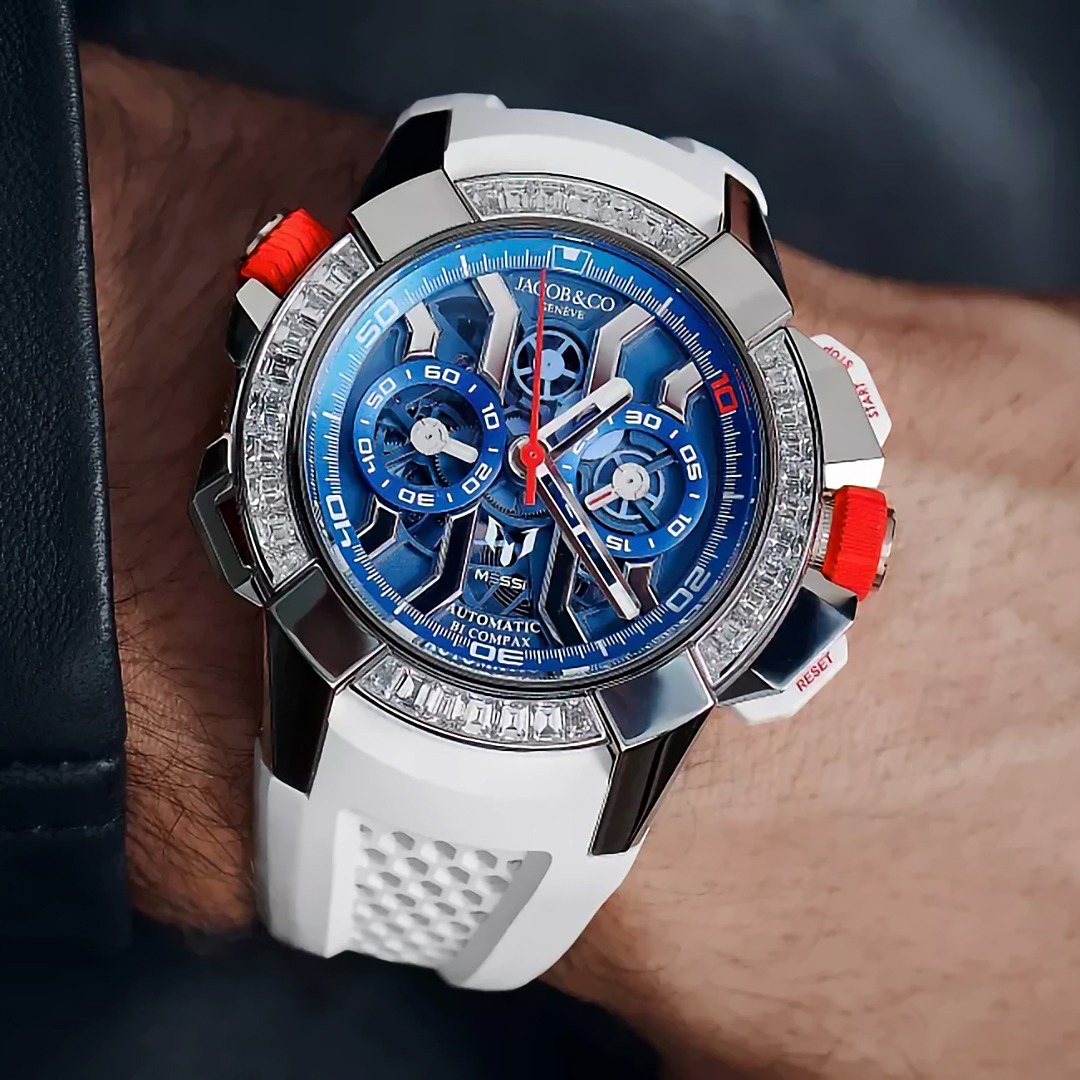 Jacob Co EPIC X Chrono Messi Baguette EC423.32.OE.LL.J