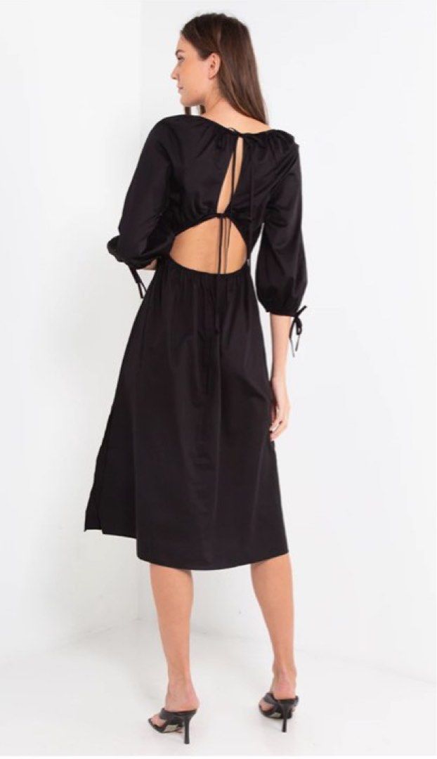 and other stories open back midi dress & Other Stories + Open Back Midi Dress