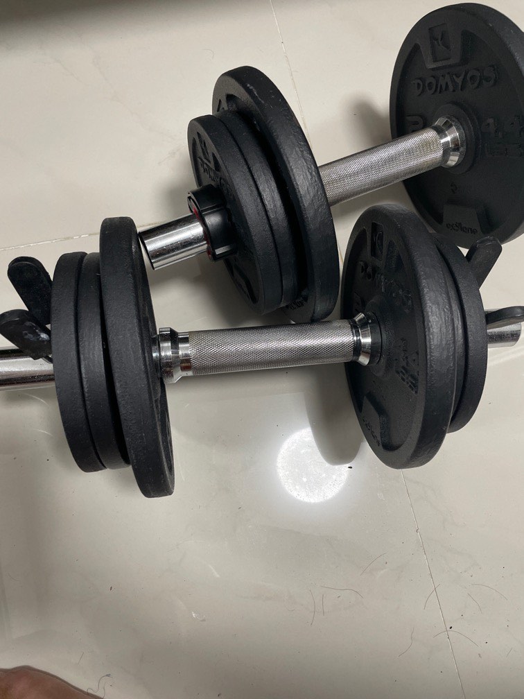 Adjustable dumbbell set (10kgs), Sports Equipment, Exercise & Fitness