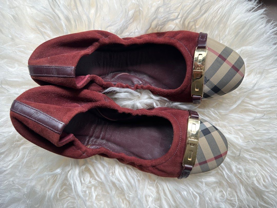 Burberry flats hot sale