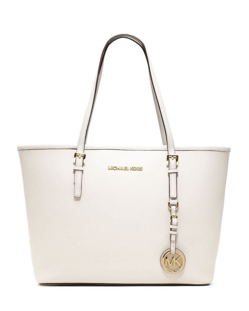 Authentic Michael Kors Saffiano White Bag Women s Fashion Bags