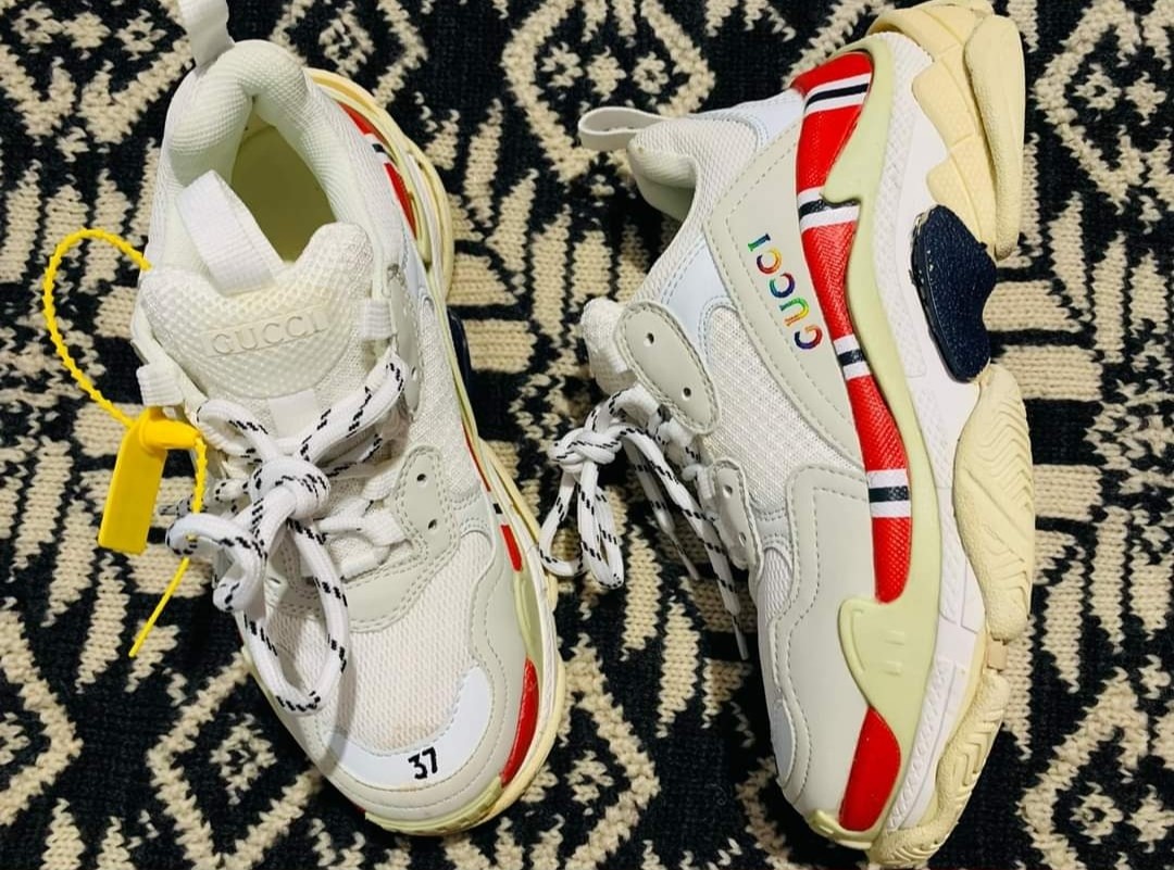 GUCCI X BALENCIAGA TRIPLE S HACKER PROJECT COLLAB UNBOXING on foot review   YouTube