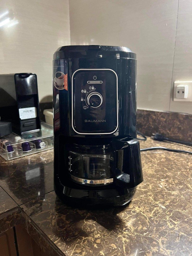 Baumann Grind and Brew Coffee Maker, TV & Home Appliances, Kitchen
