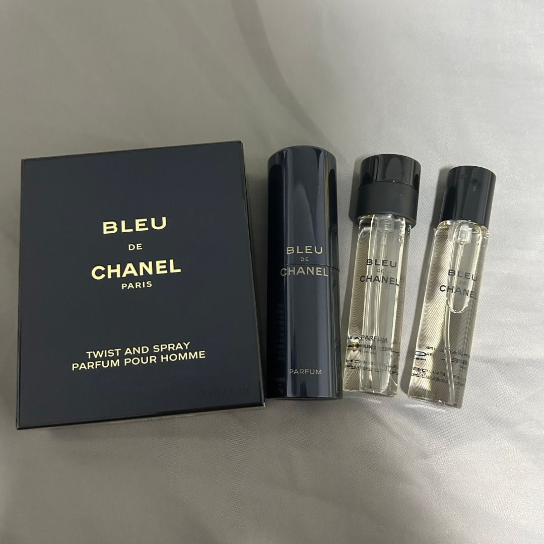 Bleu de chanel parfum twist and spray best sale