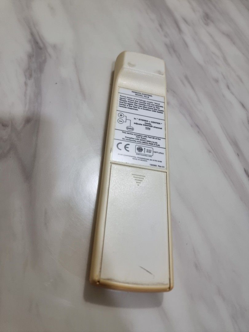 Bose Remote Control Model RC9, Furniture & Home Living, Home