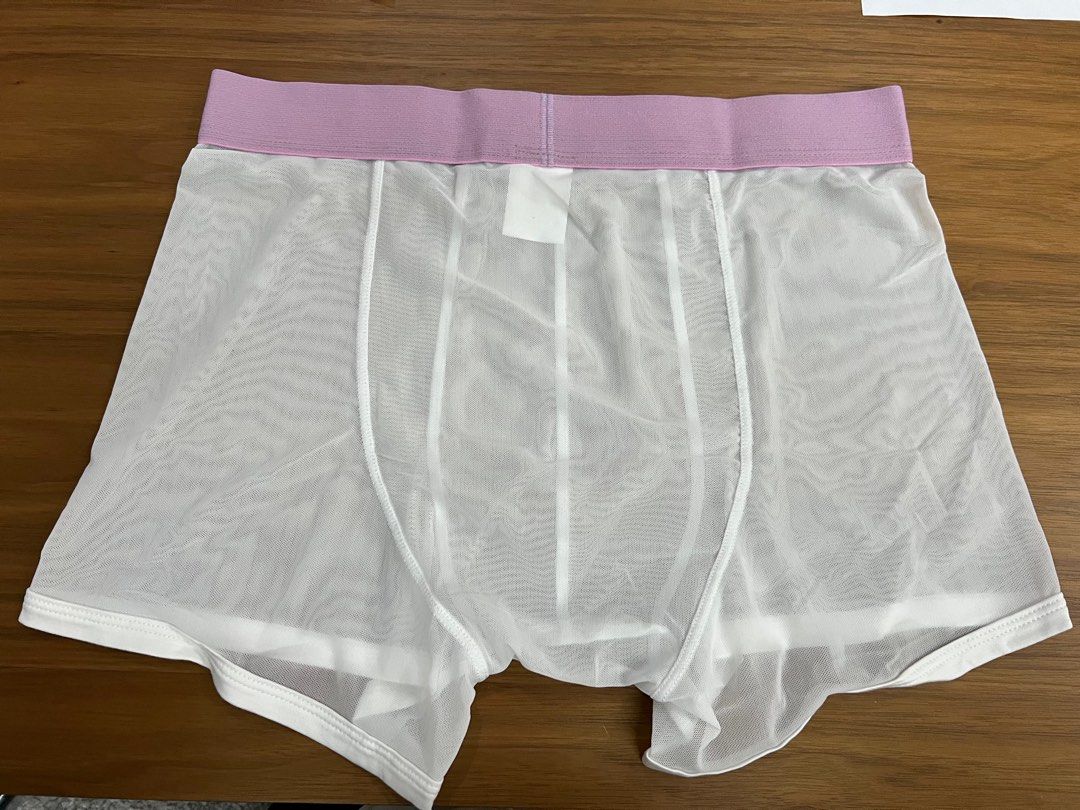 King Fit Mesh Panel - Transparent Crotch: White